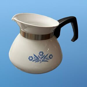 Vintage Corning Ware Blue Cornflower 6 Cup Tea Pot With P-104 Backstamp
